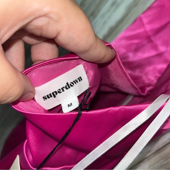 NWT Superdown Samira Satin Revolve Mini Dress - Picture 8 of 9